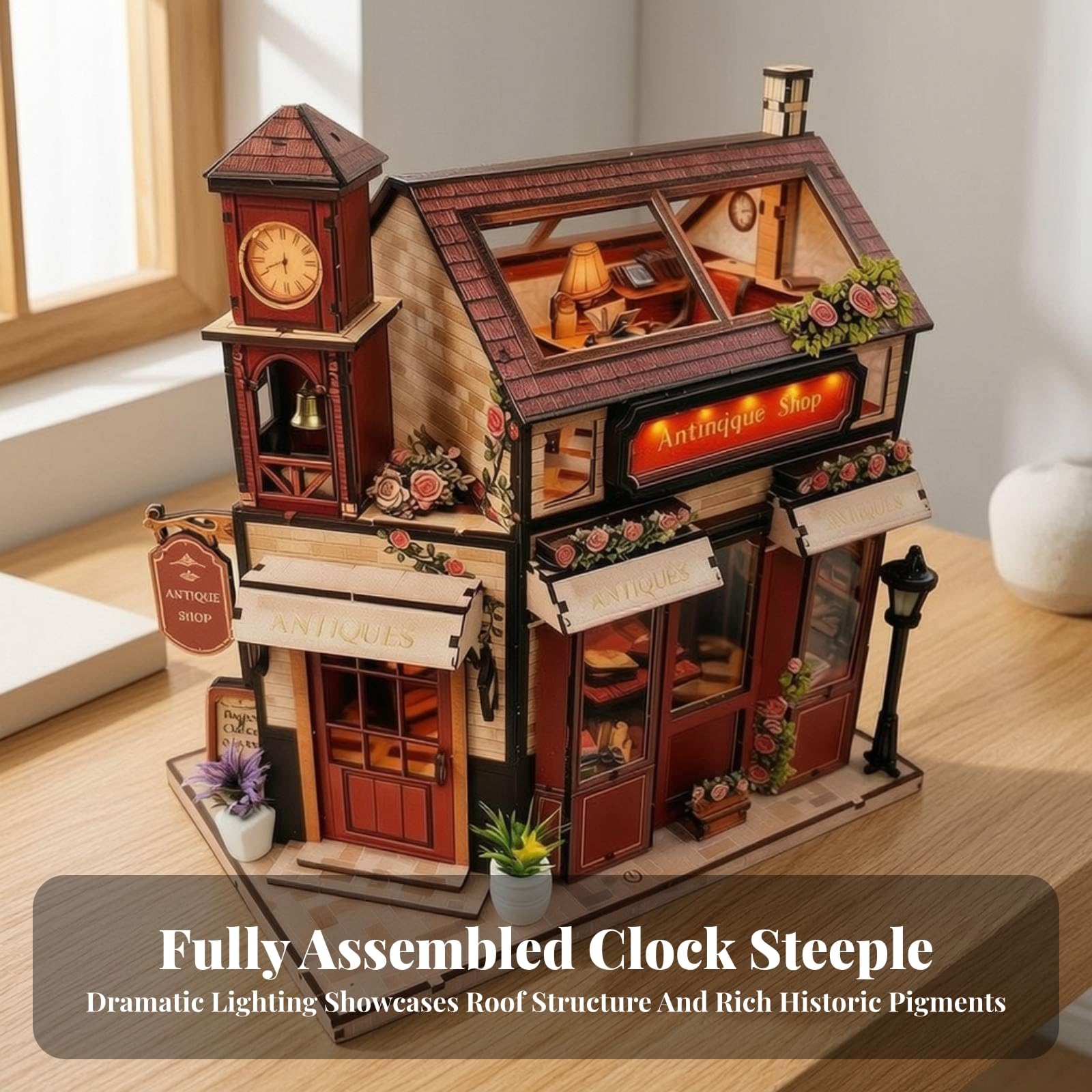 Almencla Miniature da Illuminato | modello 3D in Legno, Raffinato, Diorama, per Libreria