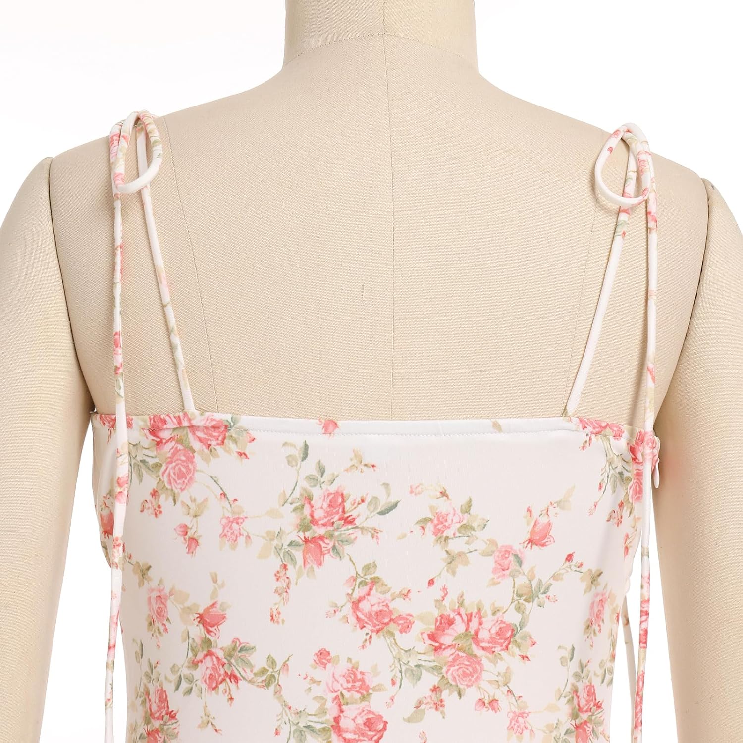 Bustier Dress for Women Boho Floral Corset Casual Sundress Spaghetti Strap Maxi Dress Summer Beach Party Midi Dresses - Image 5