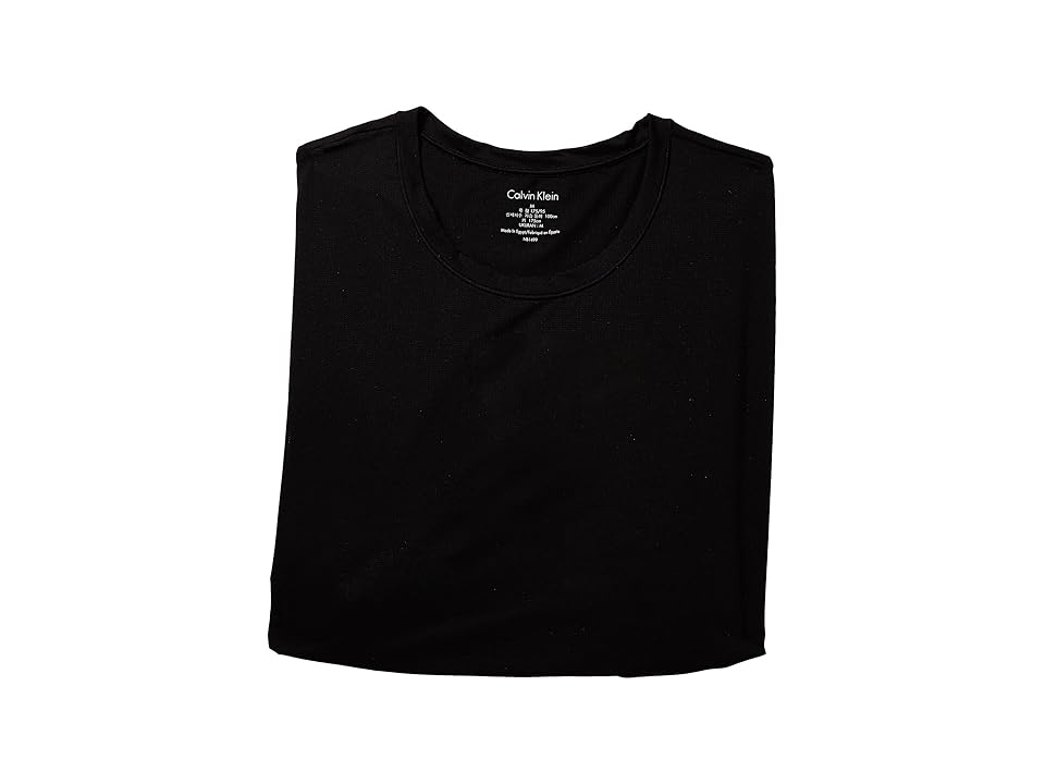 

Calvin Klein Underwear Light Short Sleeve Crew Neck Tee (Black) Men's T Shirt