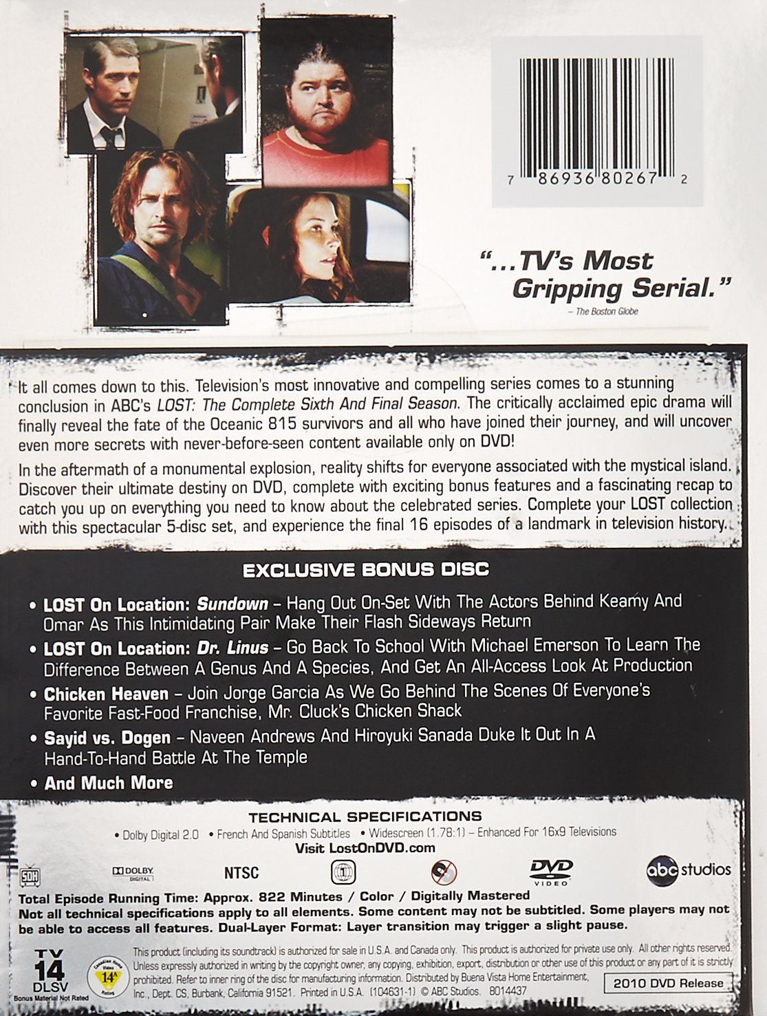 Lost: The Complete Sixth and Final Season (Collector's Edition with Bonus Disc)