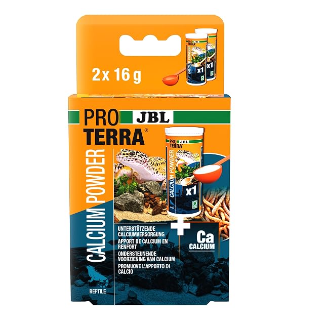 Foto 2 de 6 de JBL Proterra Calcium Powder 2 x 25 ml Mineral-Ergänzungsfutter Alle Reptil