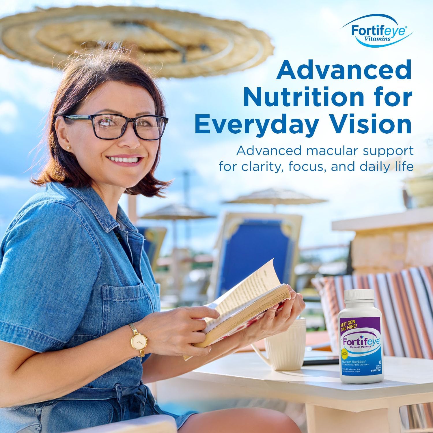 Fortifeye Vitamins Macular Defense Multivitamin-60 Day Supply, 180 Tablets (Zinc Free), All Natural Total Body & Eye Vitamins for Vision, Pure Macular Support Formula, Complex Eye Vitality Supplement