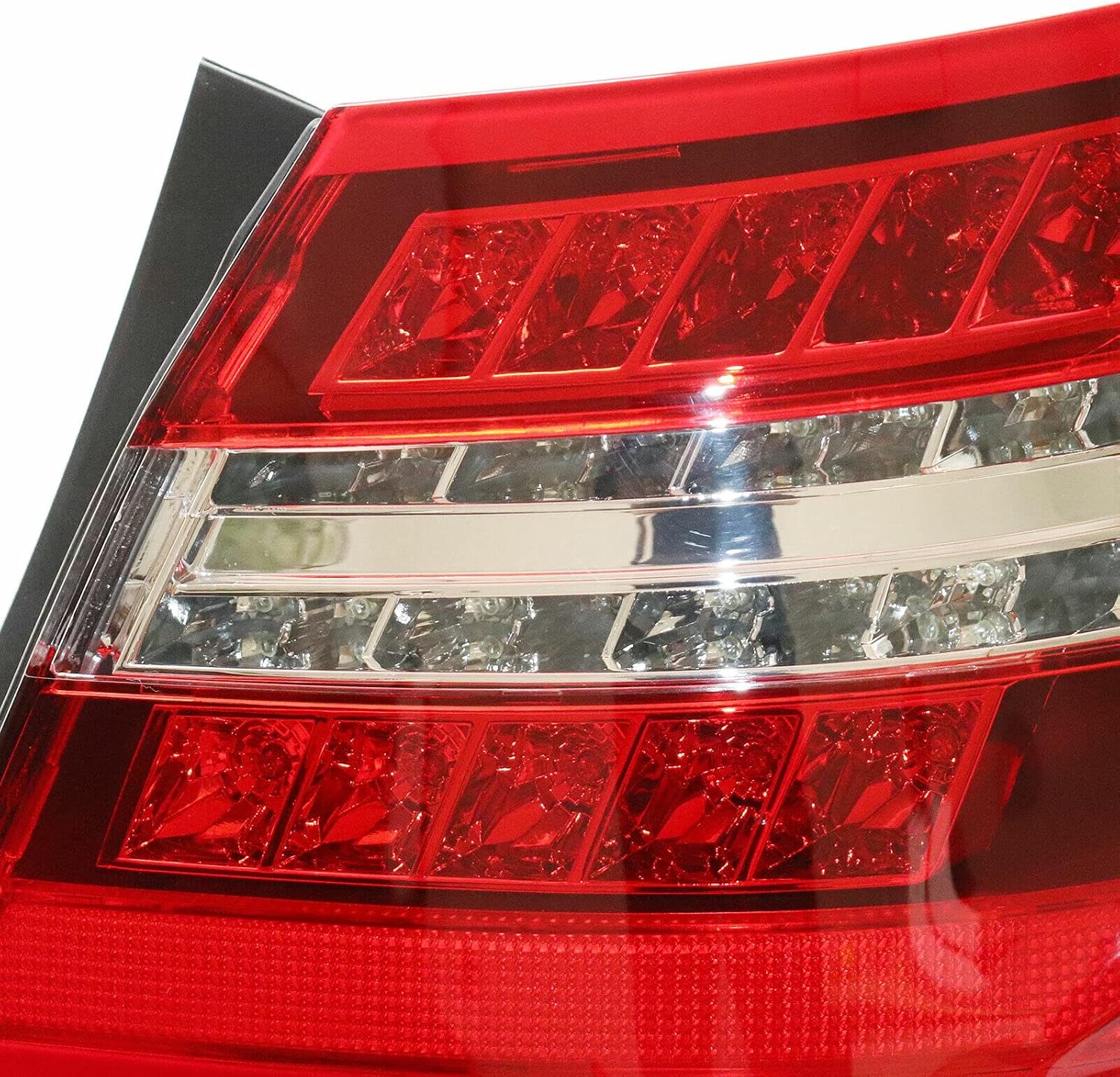 Tail Light Rear Lamp Assembly, For Mercedes-Benz 2010-2013 E-Class Sedan E350 & E550 & E63 AMG, Passenger Right and Driver Left Side LED Lamp Red Lens Rear Brake Lights (Right)