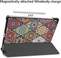 Vista 5 de Funda inteligente para Galaxy Tab S6 Lite, ligera, con triple soporte, función atril y apagado automático para Samsung Galaxy Tab S6 Lite de 10.4