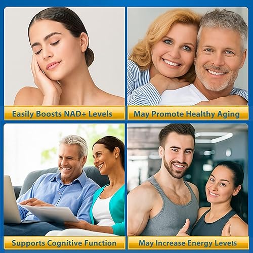 Miniatura 8 de Suplemento NMN de 500 mg de mononucleótido de nicotinamida  Apoya los niveles de NAD+, energía, función cognitiva, salud muscular y composición