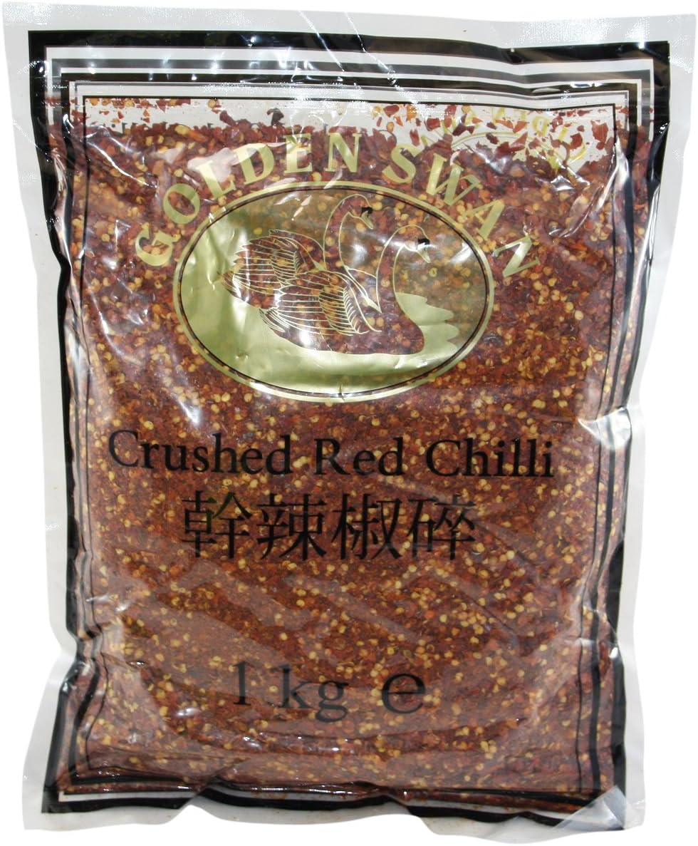 Golden Swan Crushed Red Chillies 1 Kg (Pack of 4)