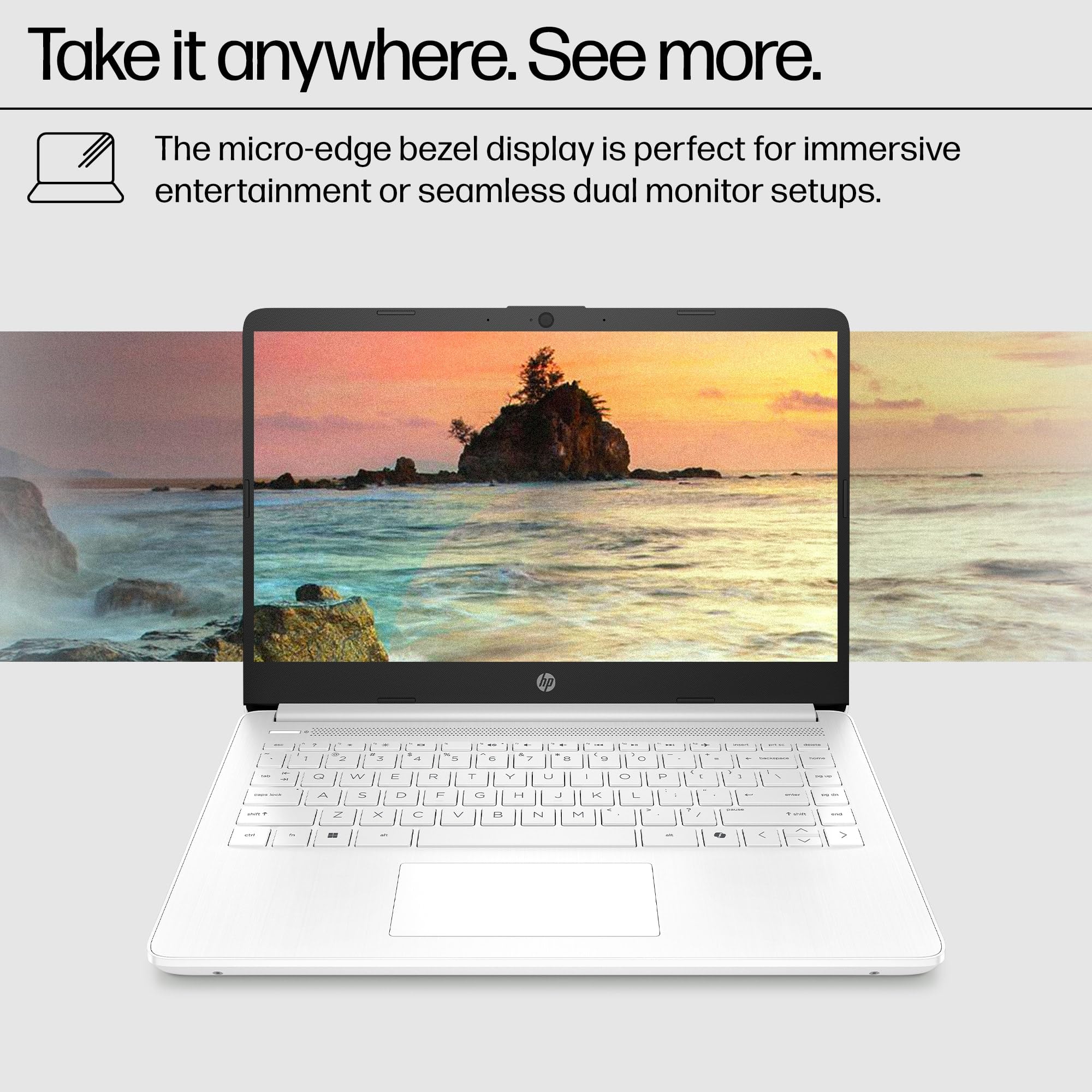 Amazon.co.jp: HP ノートパソコン 14インチ HD、Intel Celeron N4500