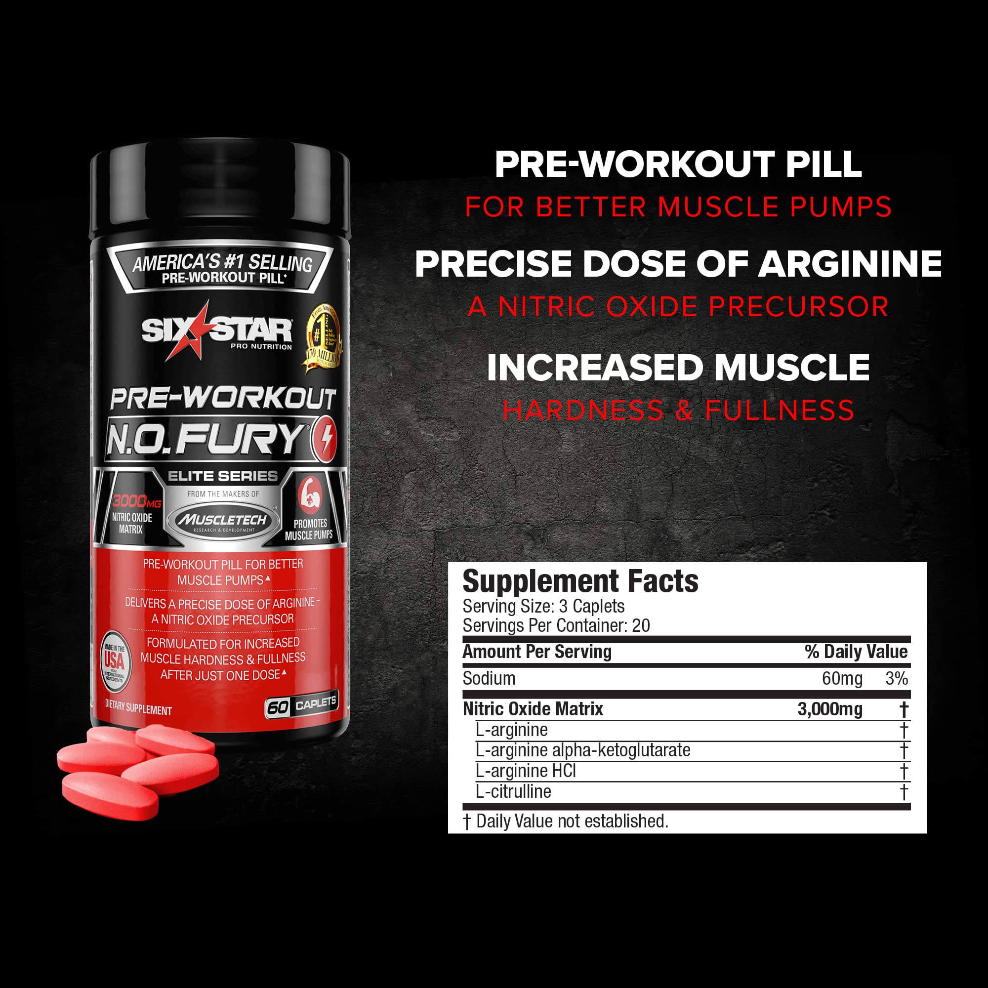 Six Star, Six Star Pro Nutrition, PreWorkout, N.O. Fury, Elite Series