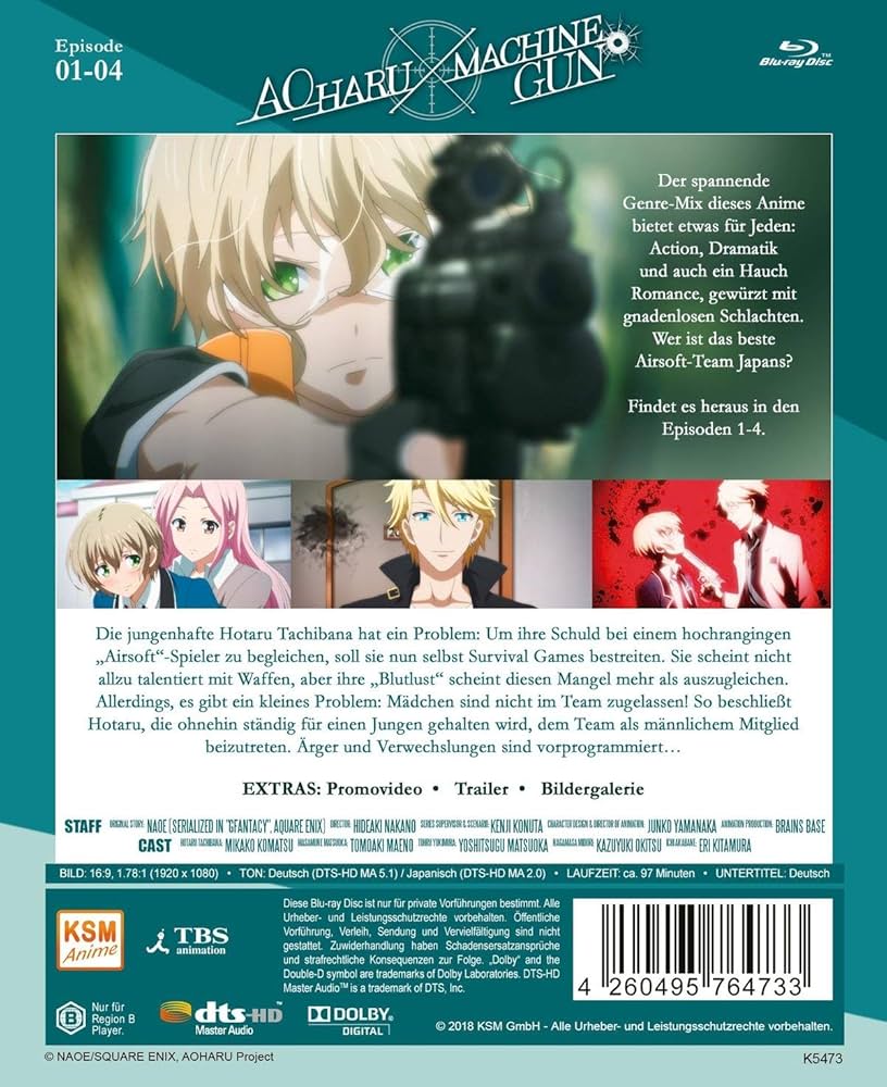 その他 Aoharu X Machinegun/ [Blu-ray] [Import] Amazon.com: Aoharu X Machinegun : Movies & TV