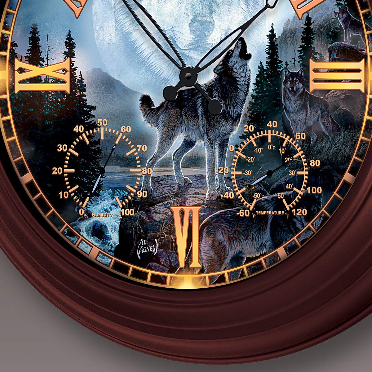 Amazon.com: The Bradford Exchange Al Agnew Majestic Presence Wolf