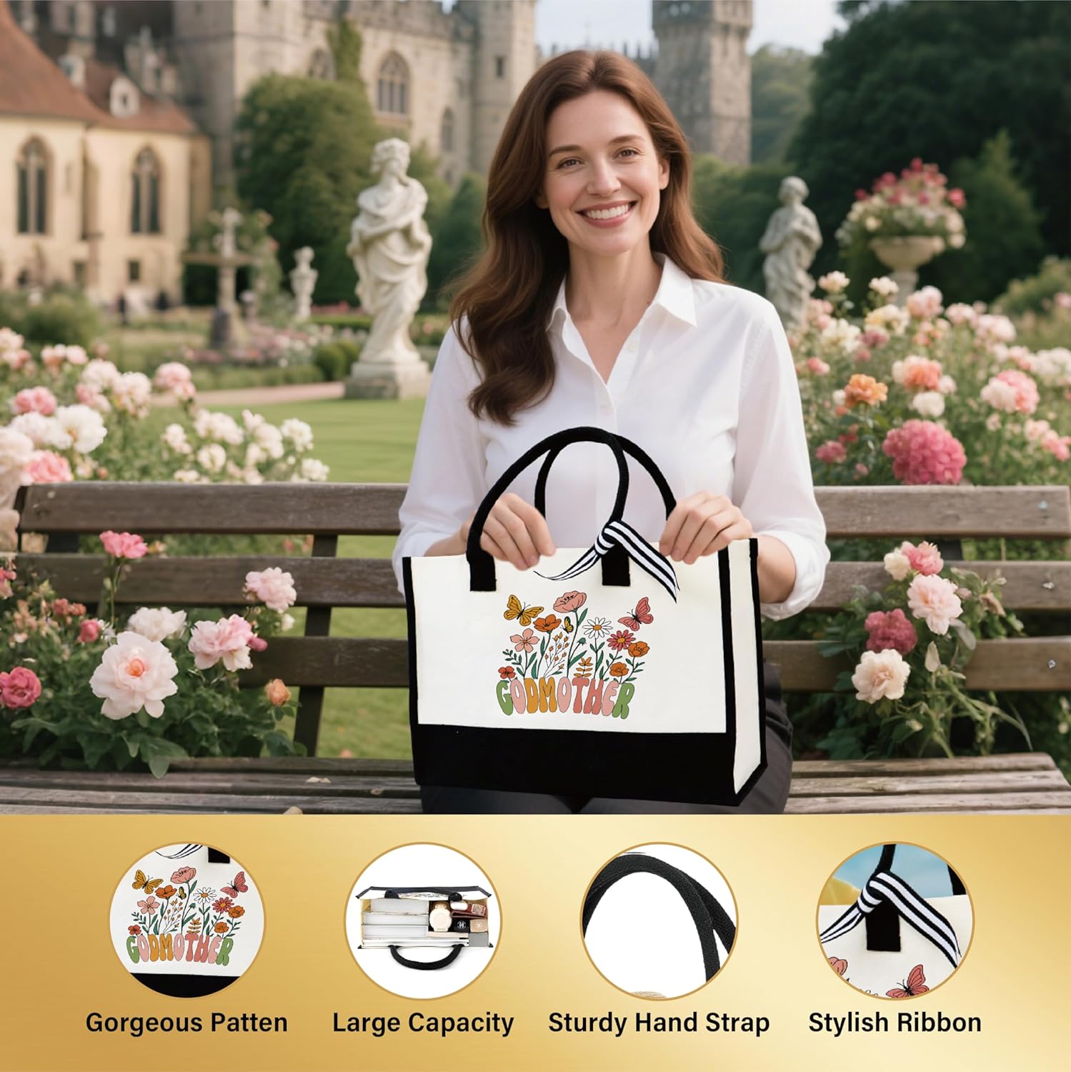 Godmother Proposal Gift 8 Pcs God Mother Gift Basket Set Will You Be My Godmother from GodChild Baptism Birthday Mother's Day Christmas Gifts for Godmom Gifts for Women - Image 2