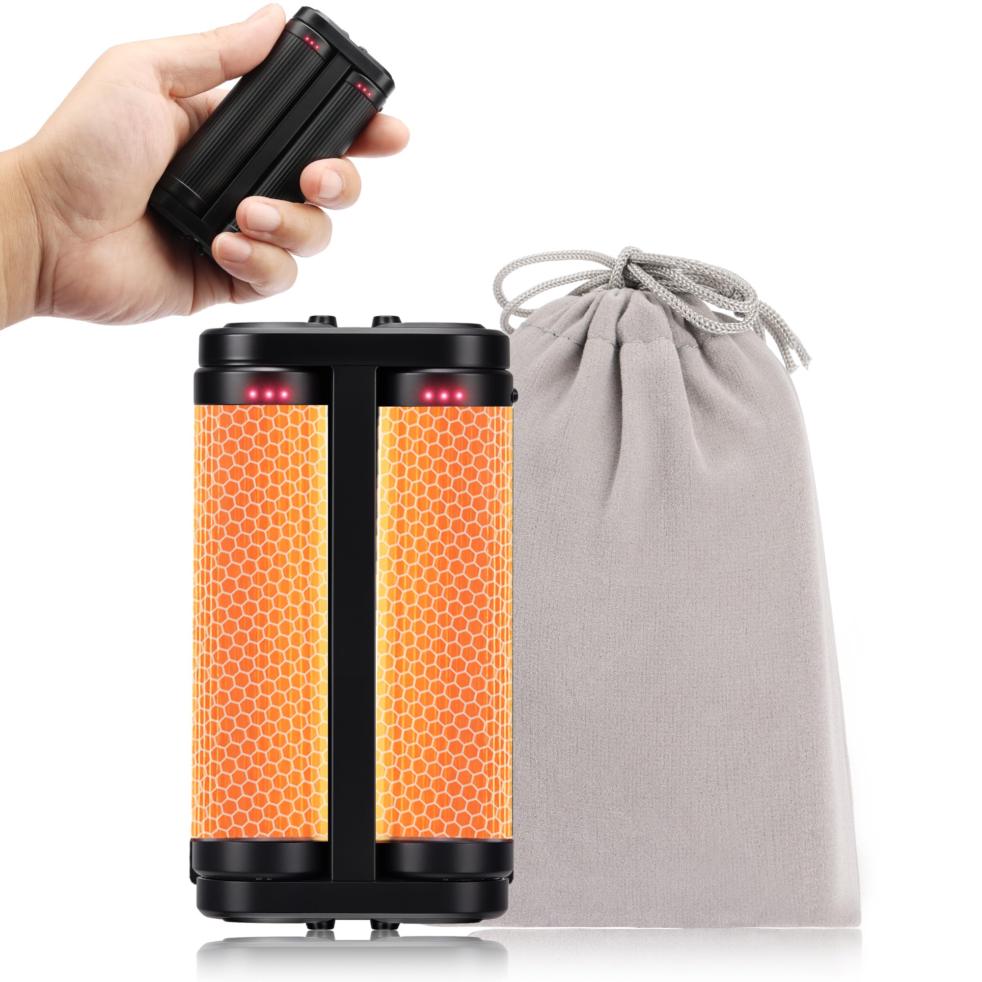 Scaldamani ricaricabili – Scaldamani elettrici 3 in 1, con chip intelligenti AI, riscaldatore tascabile portatile, rullo agitato, riscaldato a tutto tondo, regalo per uomini e donne, per interni ed