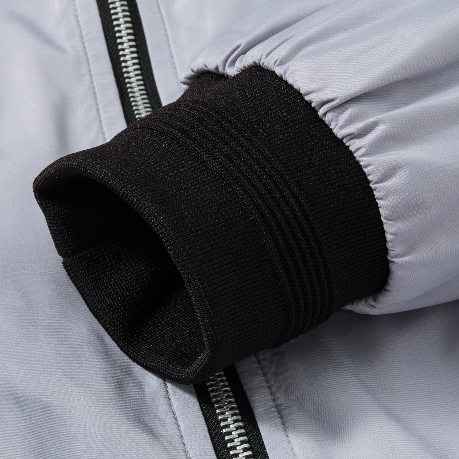 QLZ Men's Bomber Jackets Varsity Flight Jacket For Men Casual Lightweight Windbreaker Windproof Track Puffer Coat - Image 5