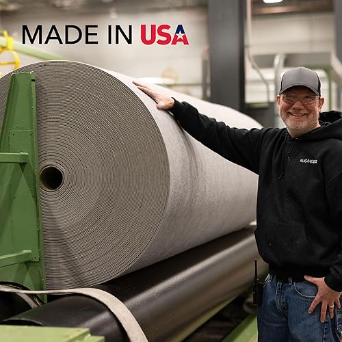 Miniatura 4 de RUGPADUSA - Eco-Plush - 9 x 12 pies - 12 pulgada de grosor - 100% fieltro - Lujosa almohadilla acolchada para alfombra - Disponible en 3 grosores,