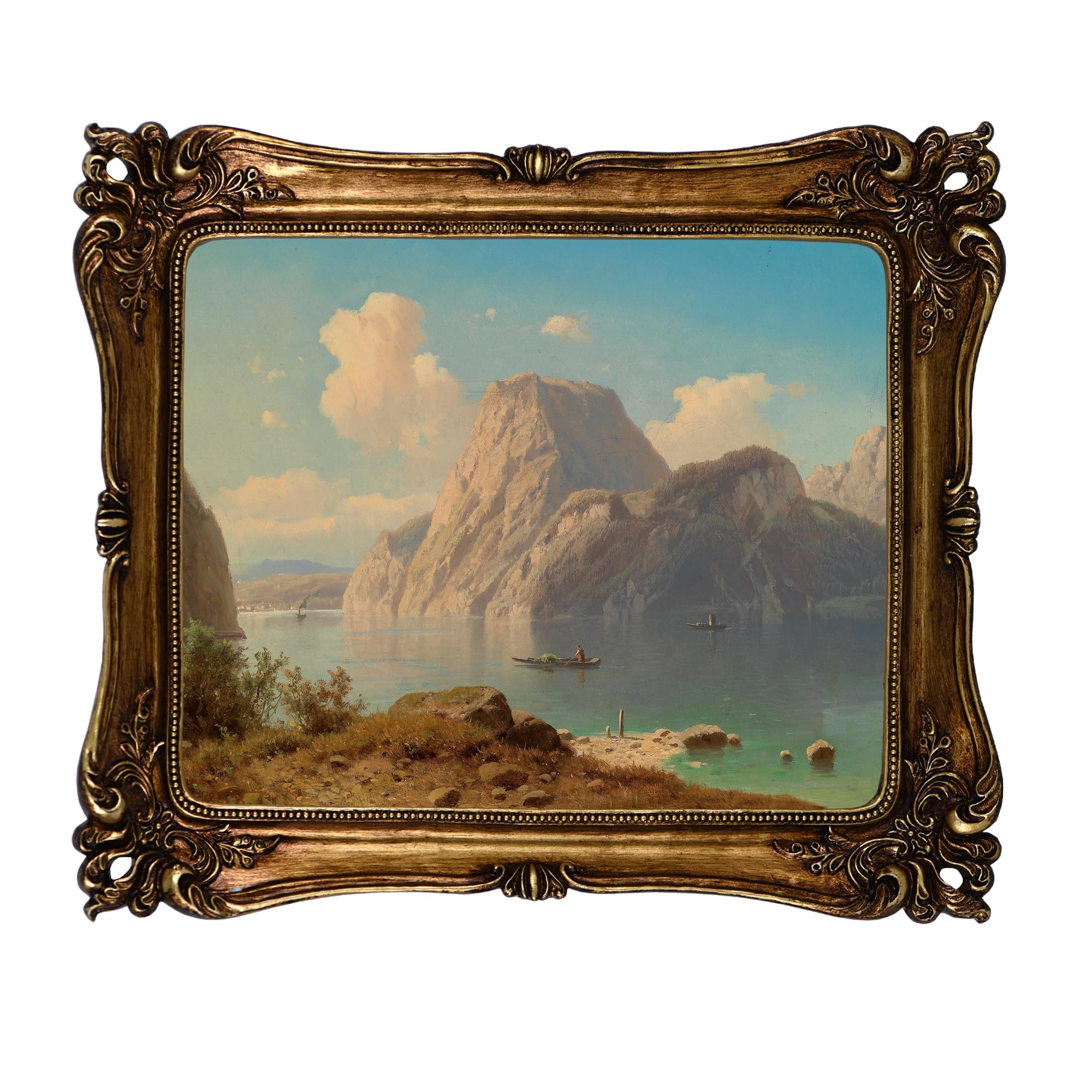Photo 1 of Funly mee Vintage 11x14 Picture Frame Antique Gold Photo Frame for Tabletop & Wall Mounted Bronze 11x14 in