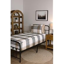 Beddy's Black & Beige Plaid RV Zipper Bedding - RV Twin Bunk