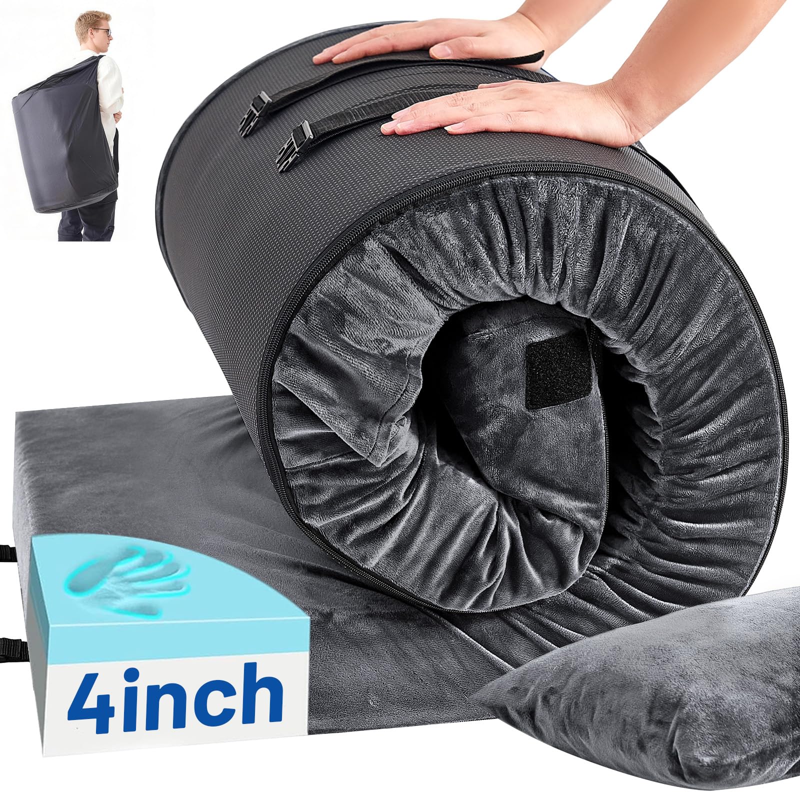 Easthome Memory Foam Camping Mattress Pad