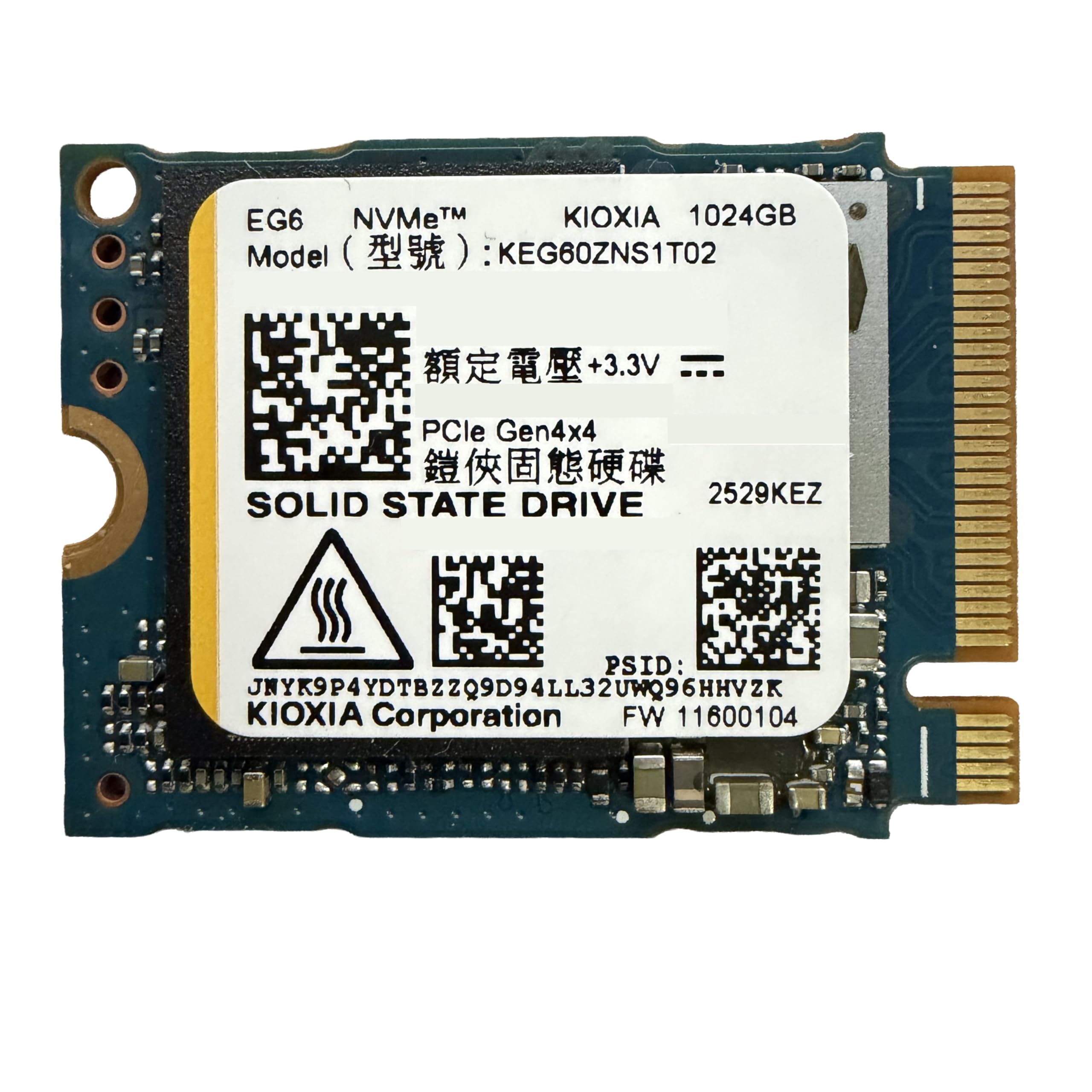【新品】KIOXIA EG6 1TB NVMe Gen4 M.2 2230 Amazon | KIOXIA SSD 1TB M.2 2230 30mm NVMe PCIe 4.0 Gen 4 x 4 EG6