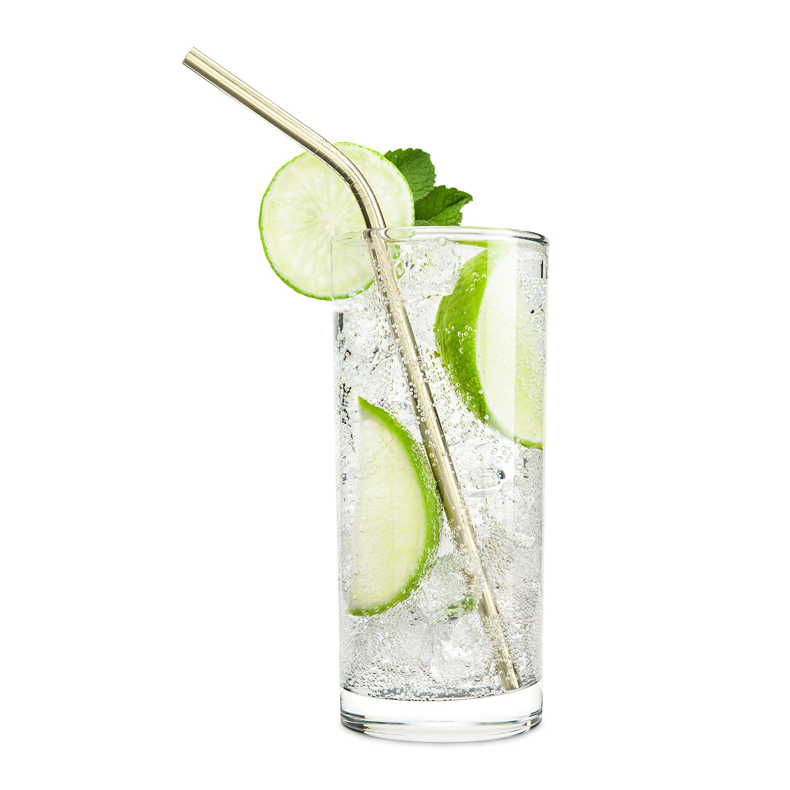 Pailles à cocktail dorées pour remplacer le carton ramolli avec style