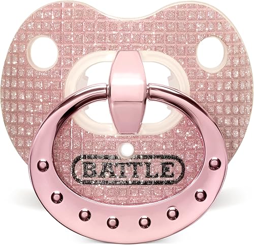 Battle Sports Binky Oxygen Football Mouthguard - Detachable Strap, Maximum Breathability, Works with Braces & No Boiling Required Azul bebé