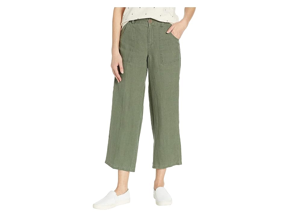 

Sanctuary Traveler Wide Leg Crop Utility (Peace Green) Women's Casual Pants