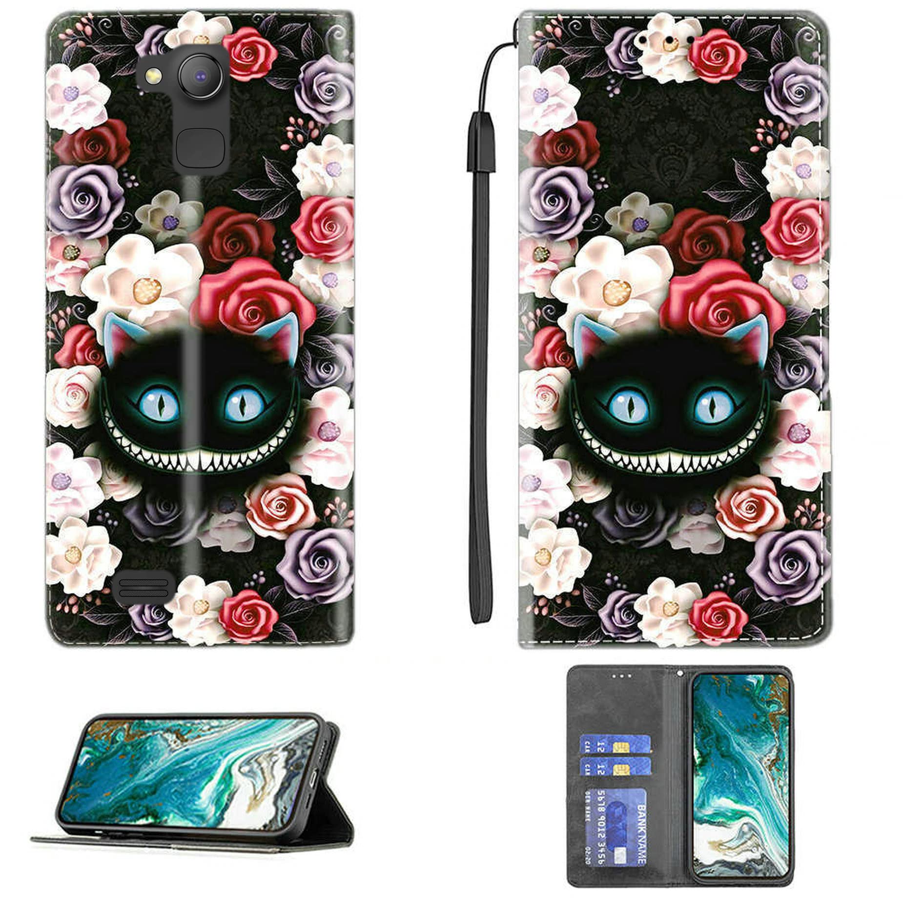 Aroepurt Case for BEAFON BEA-FON M5 Premium Case Compatible with BEAFON BEA-FON M5 Premium Phone Case Cover PU Leather Kickstand Magnetic Wallet Case CPT34