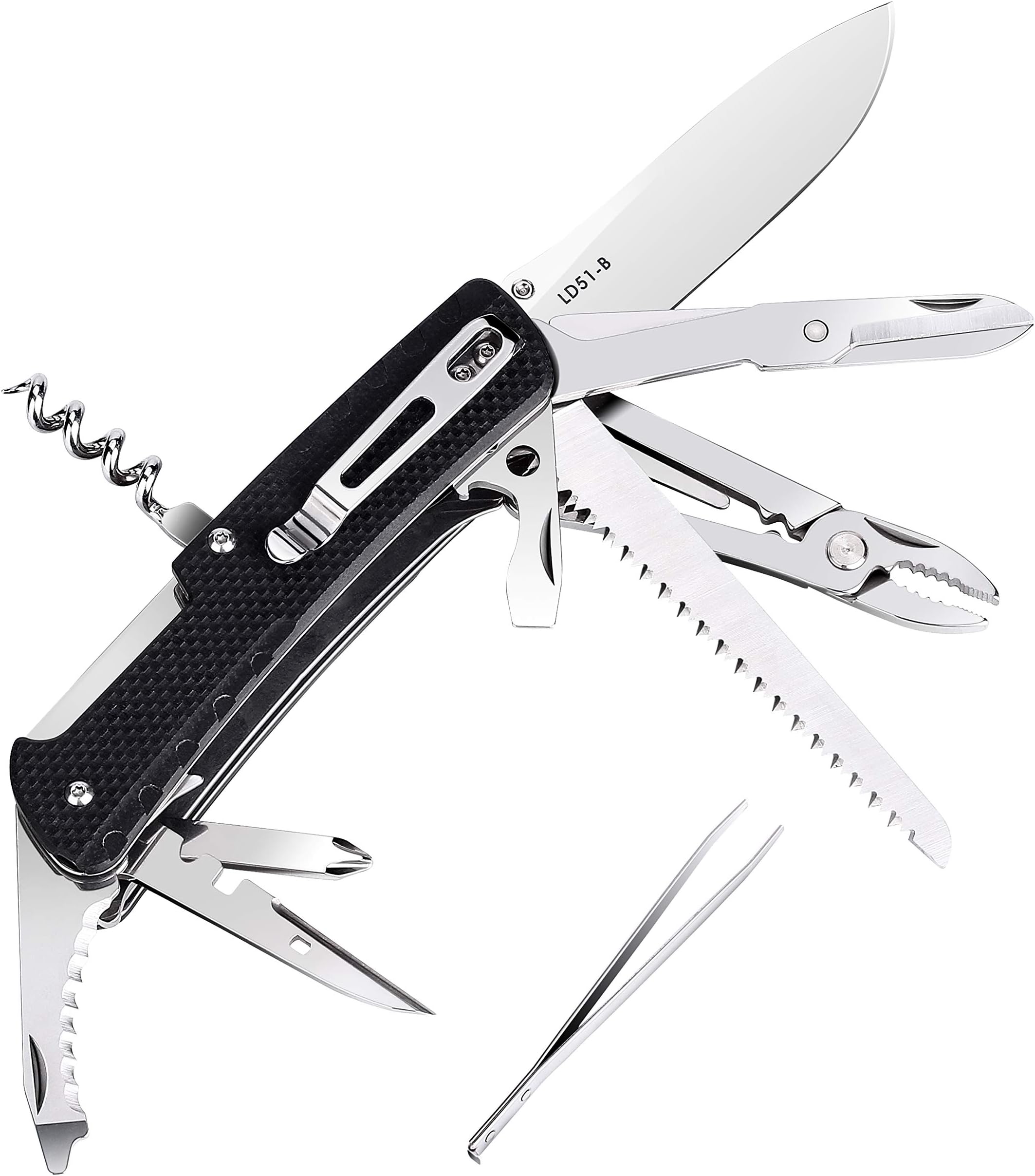 fenix Unisex Trekker Ld-51b Multi tool, Black, One Size UK