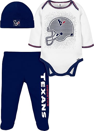 Miniatura 47 de Gerber Conjunto de regalo unisex de pantalón y body con pies de equipo de la NFL para bebé, Raiders