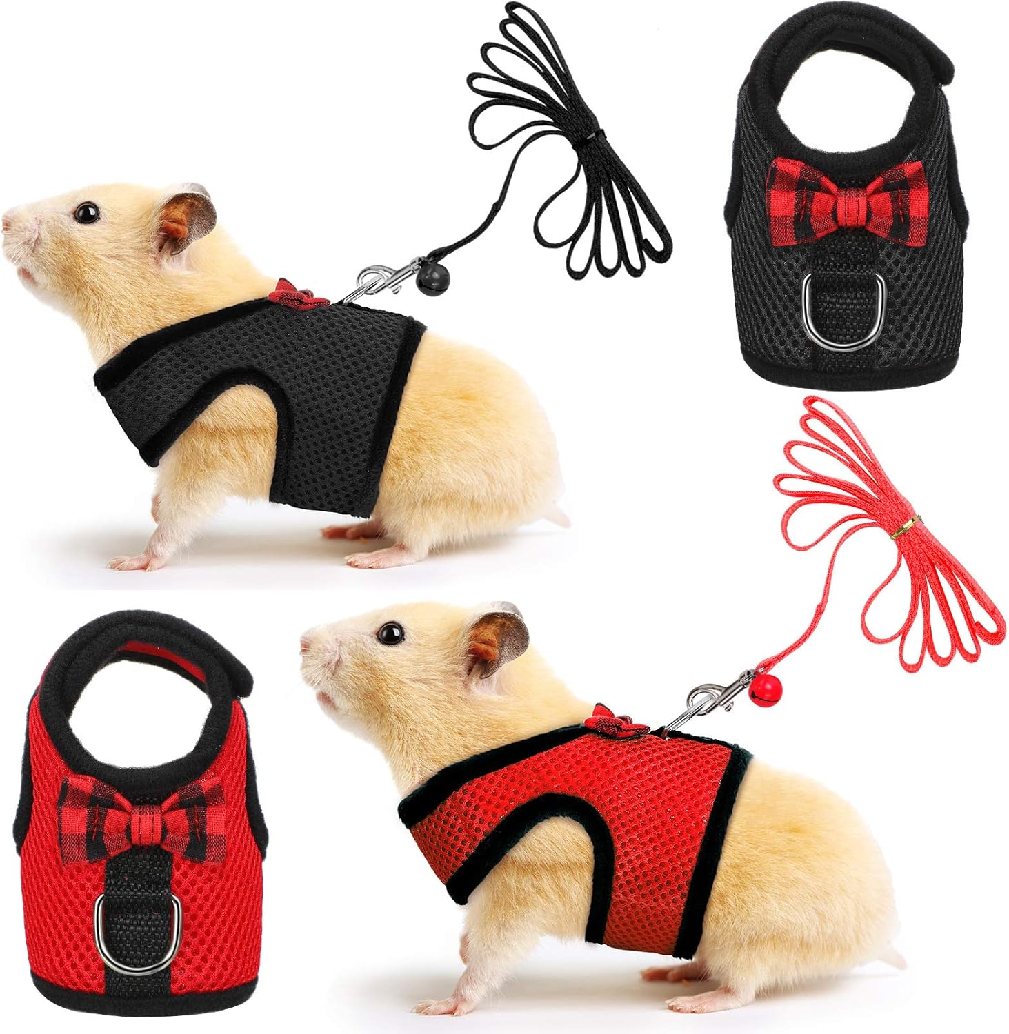 2 Pieces Guinea Pig Clothes Soft Mesh Guinea Pig Harness