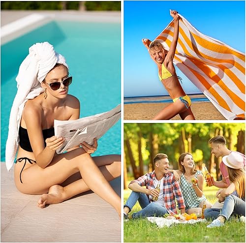 Miniatura 4 de Breling 4 toallas de baño en blanco para sublimación, microfibra y poliéster, toalla gruesa absorbente para sublimación, bricolaje, hogar, baño,