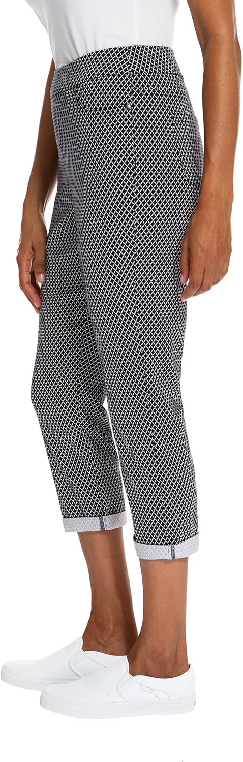 Mario Serrani Women's Pants Size S Ladies' Roll Cuff Capri Blue - Image 2