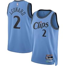 Outerstuff Kawhi Leonard Los Angeles Clippers #2 NBA Kids Youth Boys 4-20 Blue City Edition Player Jersey