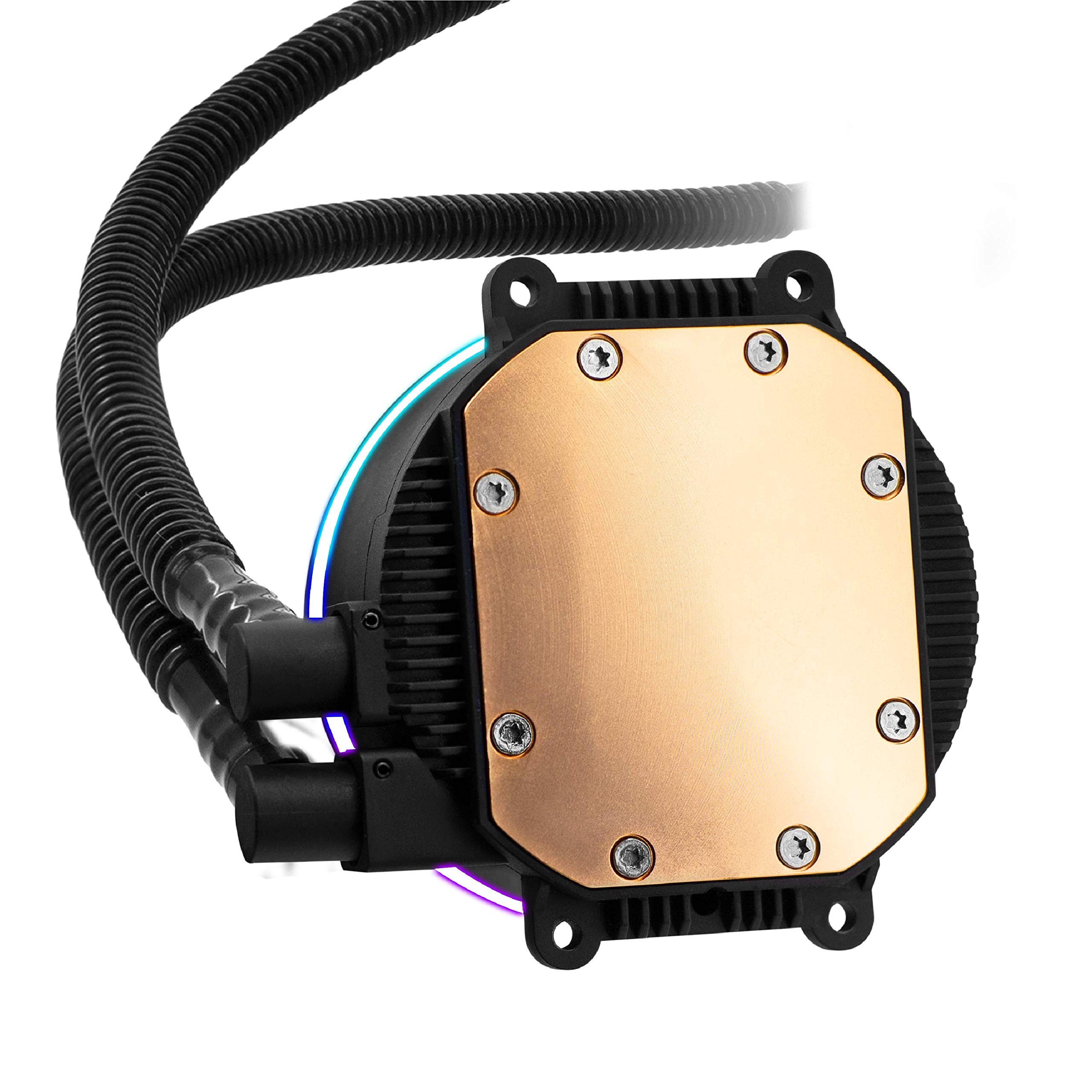 Empire GAMING – Guardian G-V20 Raffreddamento ad Acqua per PC Gamer AIO – Watercooling ARGB 3 Pin 5V – Radiatore 240mm – Ventola 2x120mm PWM silenziosa – Intel e AMD