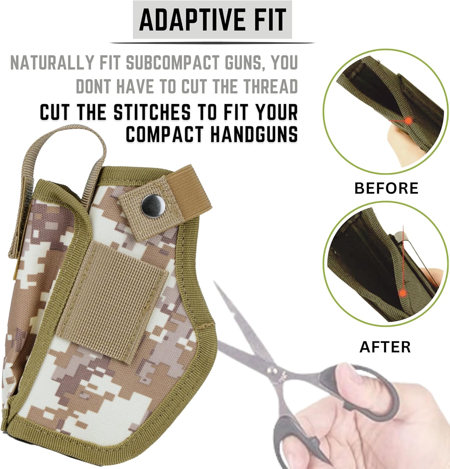 Gun Holsters for Men/Women, 380 Holster for Pistols, Universal Airsoft Right/Left, IWB/OWB 9mm Holsters for Concealed Carry, Fits Glock, M&P Shield & Similar Handgun