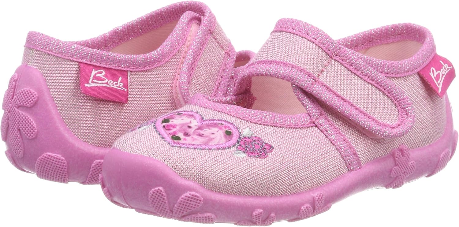BECK Girls’ Darling Low-Top Slippers, Pink (Rosa 03), 1 14 UK
