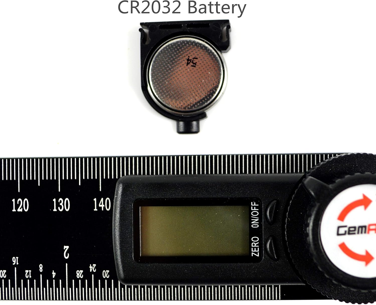 GemRed Digital Angle Finder Protractor (Model 82305-Aluminum, 200mm)