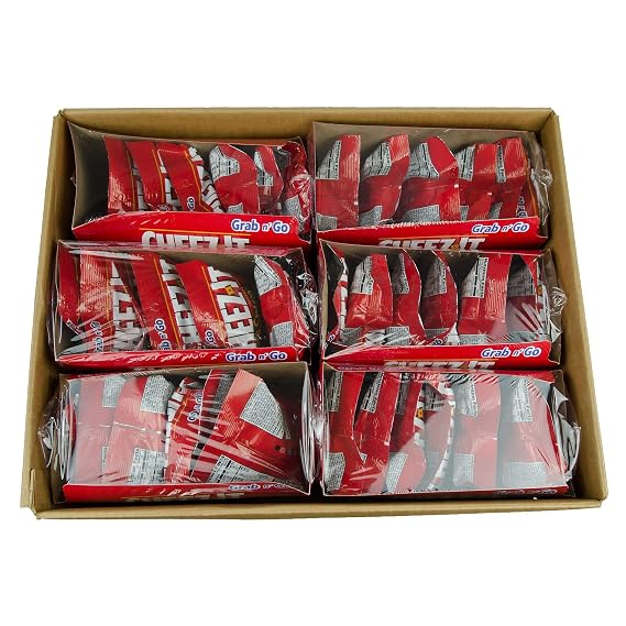 Cheez-It Baked Snack Cheese Crackers, Hot & Spicy, 18oz Trays (6 count)