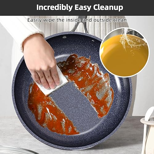 Miniatura 6 de Nuwave Lux - Juego de utensilios de cocina ligeros, 13 piezas, sin PFAS, revestimiento de cerámica antiadherente Duralon G10, asas que no se