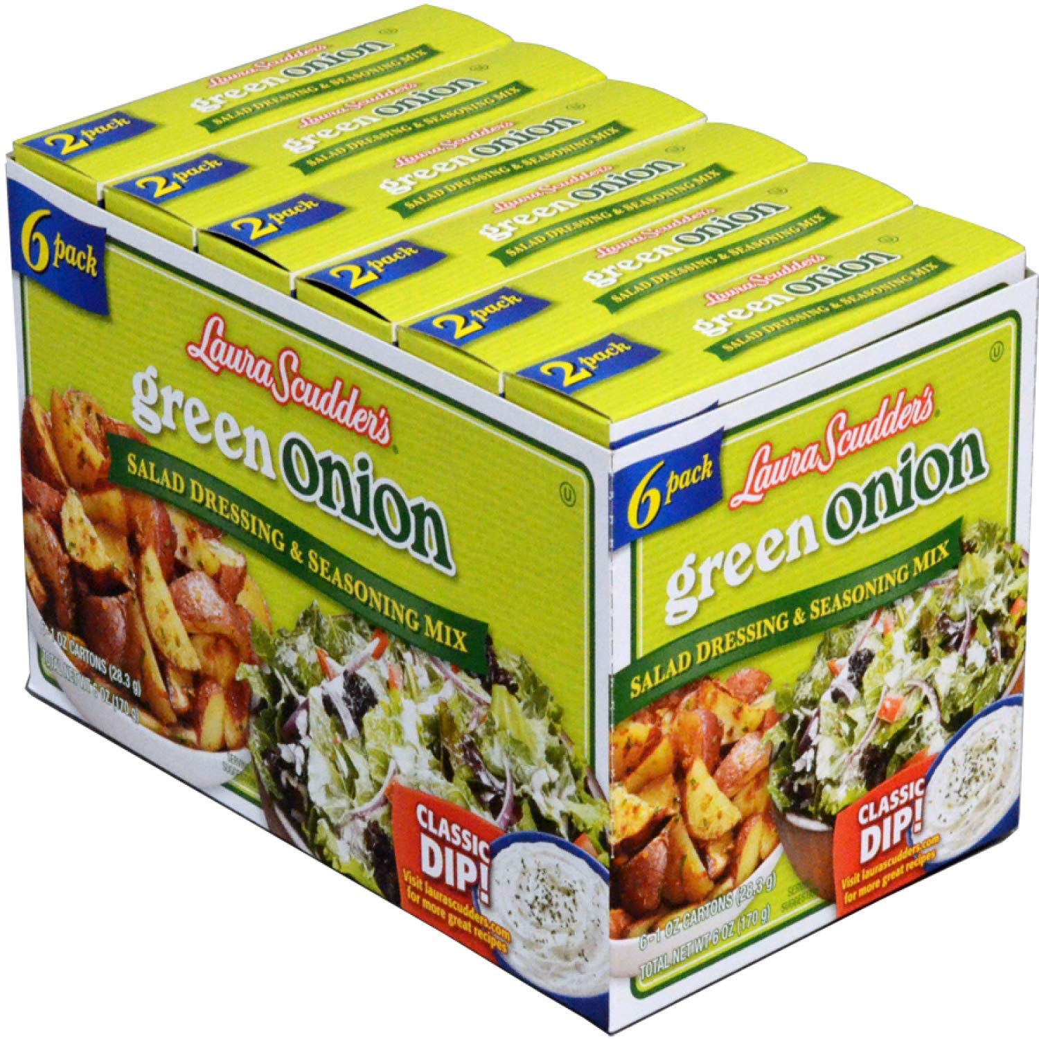 Amazon.com : Laura Scudder's Green Onion Salad Dressing & Seasoning Mix  6-1oz (Pack of 6) : Grocery & Gourmet Food