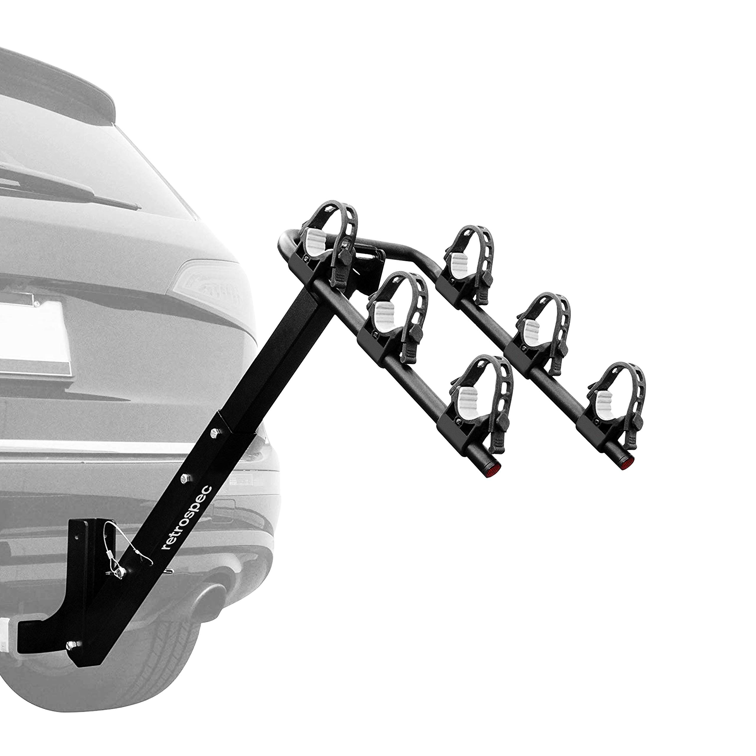Retrospec Lenox Car Rack Three Bike Mount Hitch 3 Bicycle Carrier