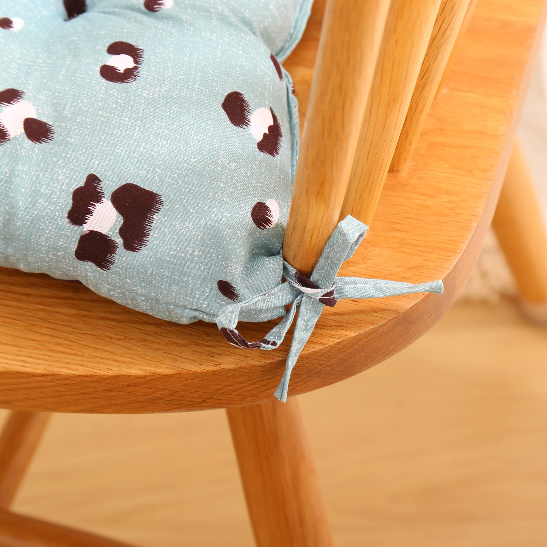 Hiseng Coussin De Chaise Coussins De Siège, Ronde Tatami Respirant Fleur Oiseau Schéma Coussins De Chaise Galette De Chaise Pour Salle à Manger/ Bureau/Canapé,40x40cm (Perroquet