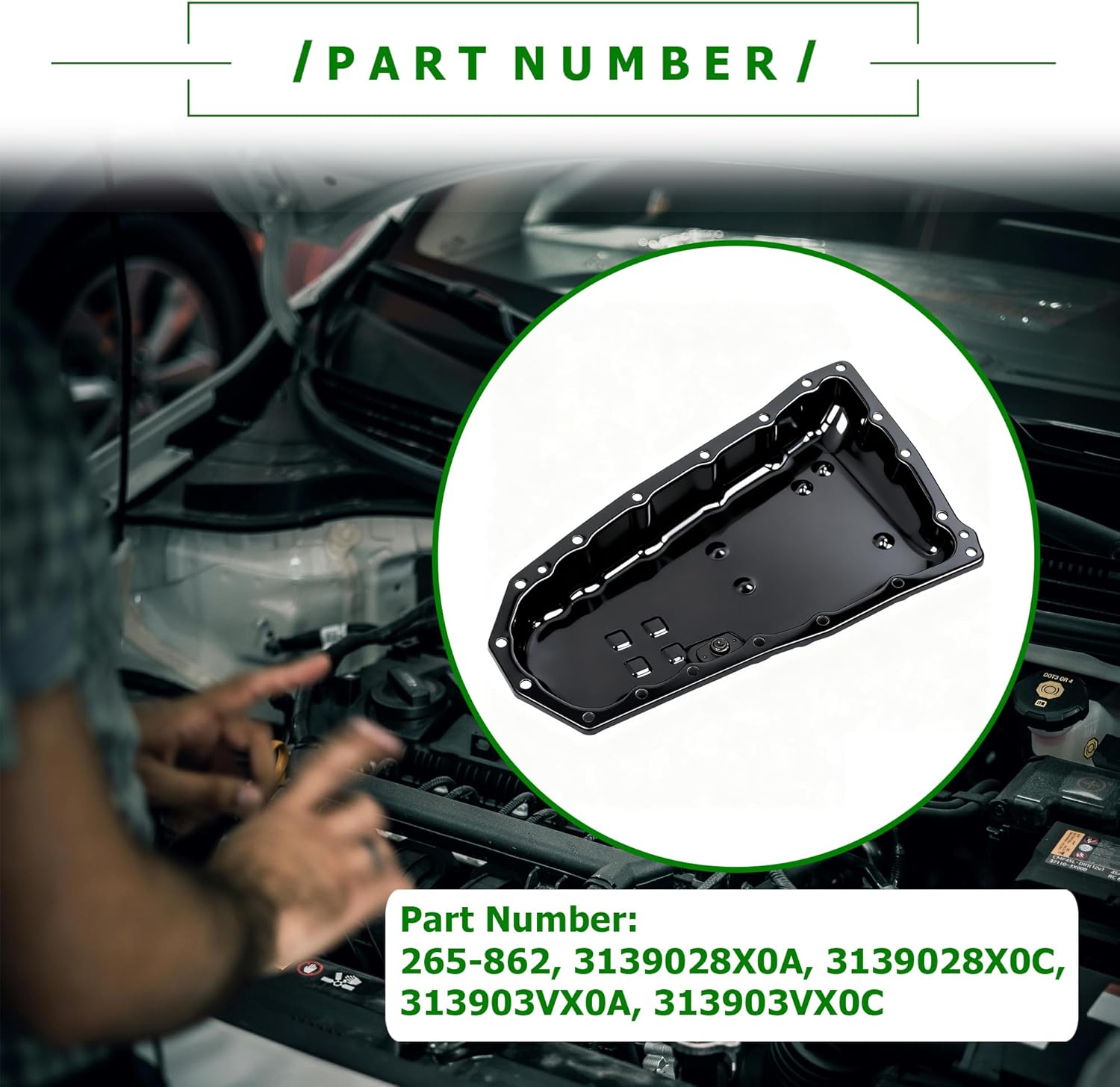 Transmission Oil Pan & Drain Plug Compatible with Nissan Altima 2013-2019 Juke 2015-2017 NV200 2014-2016 Rogue 2014-2019 Rogue Sport 2017-2019 X-Trail 2015-2019 and with CVT Trans Replace 3139028X0A