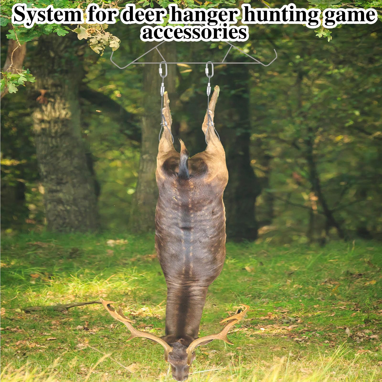Hiboom 2 Pcs Hunting Game Hanging Kit For Deer Quick Binding Deerfoot