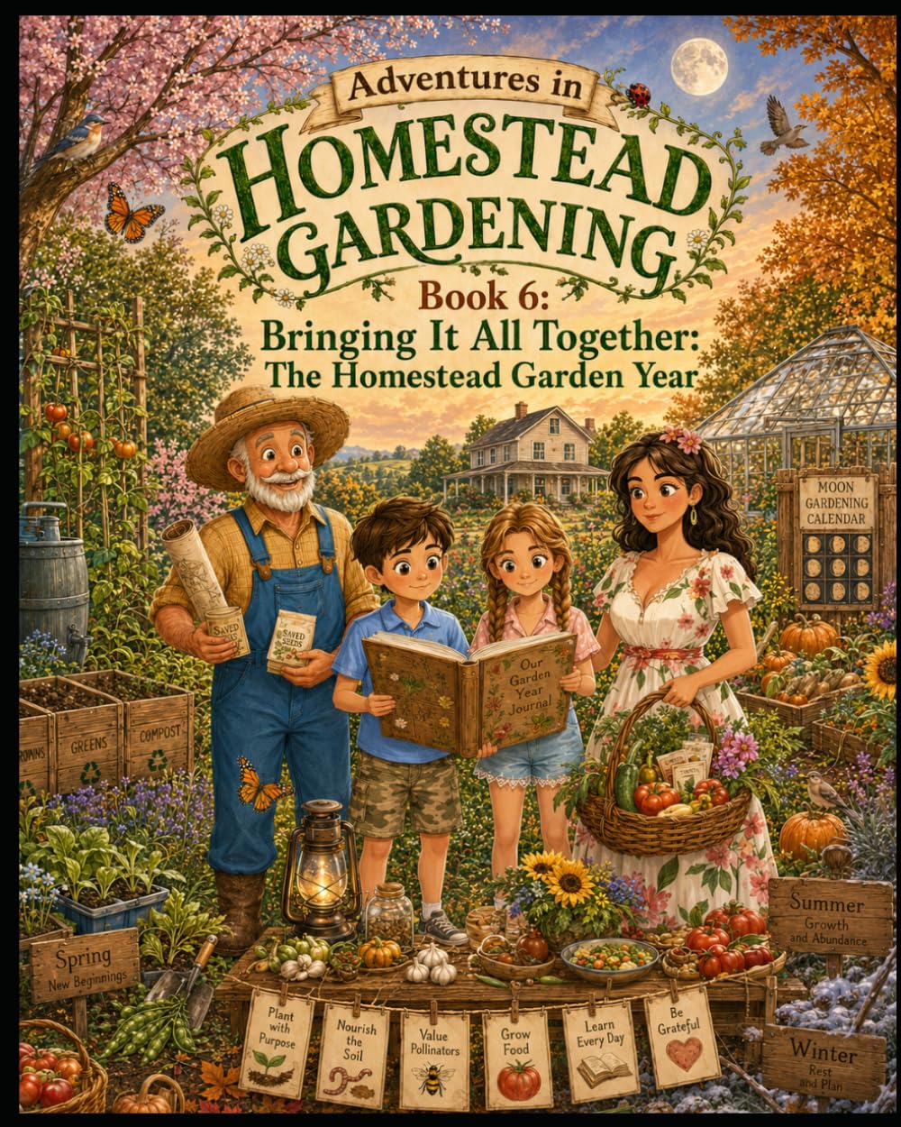 Bringing It All Together: The Homestead Garden Year: A Children’s Storybook Adventure About Seasons, Harvests, Seed Saving, and Planning the Next Garden (Young Adventures in Homestead Gardening)