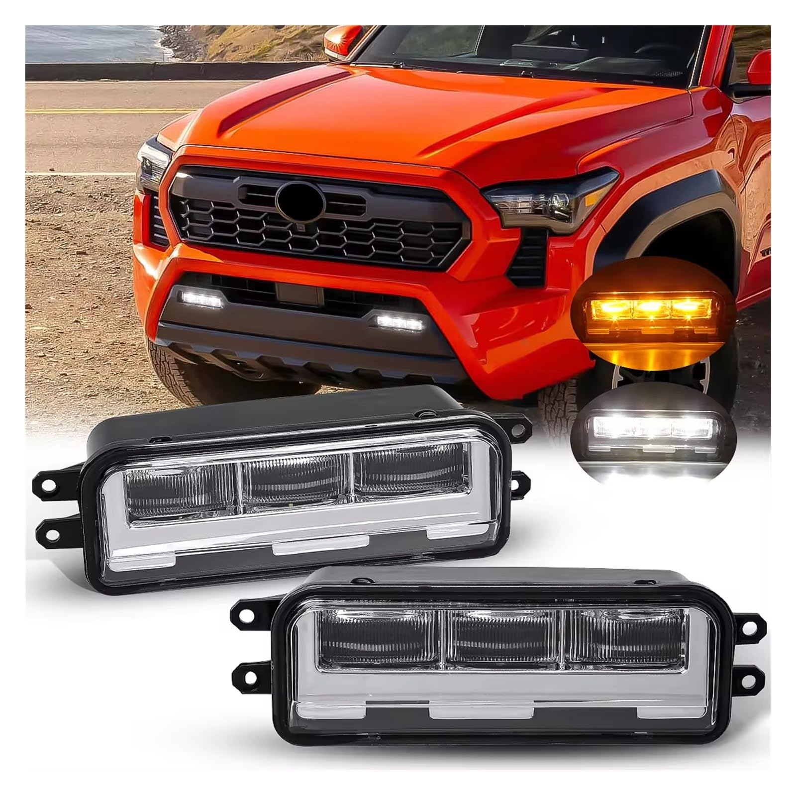Amazon | フォグランプ 用 タコマ 2024 SR SR5用 TRDスポーツ用 プレ 