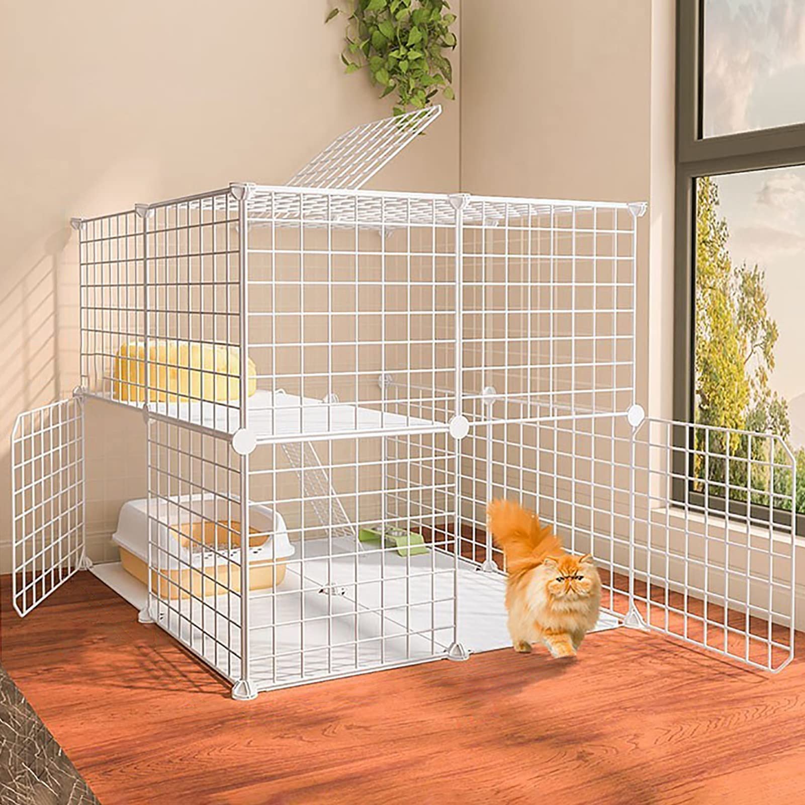 Cage pour chat à monter soi même maison spacieuse lapins
