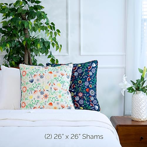 Vista 241 de Fundas Southshore Fine Linens Vilano Springs, para almohada, acolchadas, Microfibra, Pizarra, 20" x 36" 01 - Blanco brillante