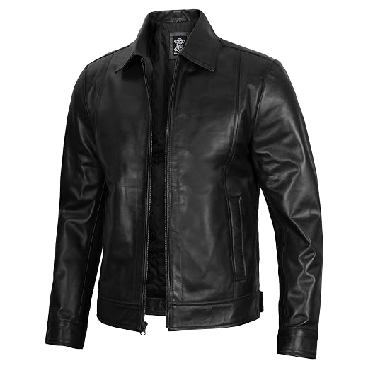 Fjackets Jaquetas de couro masculinas - Cafe Racer & Jaqueta estilo vintage