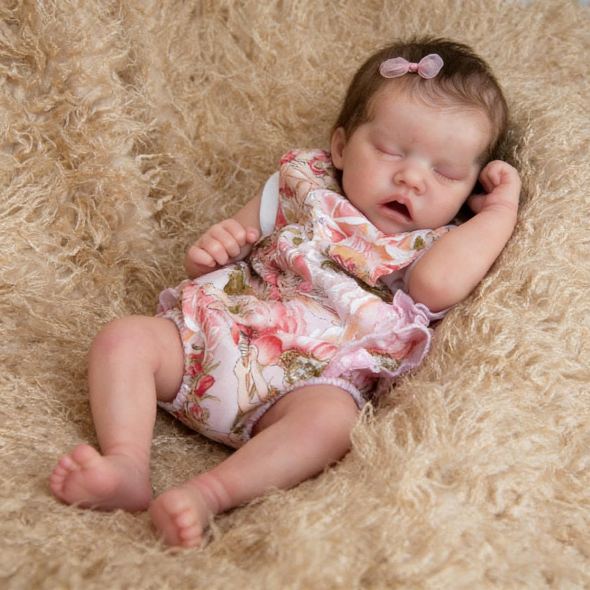 Śpiące lalki Reborn Baby Dolls silikonowe na całe ciało, 45 cm, realistyczne lalki niemowlęce, miękkie, winylowe, realistyczne, noworodki, lalka z akcesoriami do zabawek
