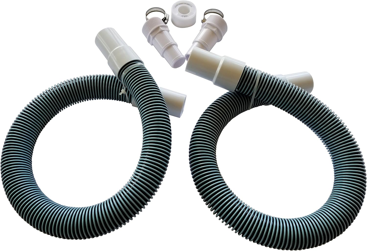 FibroPool Professional 1 1/2" Swimming Pool Filter Hose Replacement Kit (3 Feet, 2 Pack)